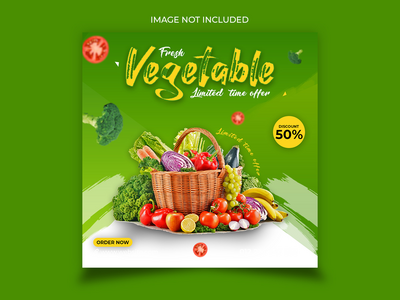 特殊社交媒体食品横幅设计(Special social media food banner design)