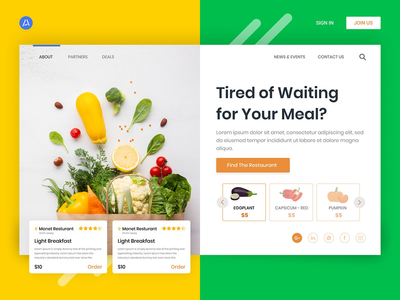 素食 - 网页(Vegetarian Food - Web Page)