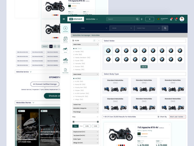 摩托车登陆页面设计(Motorbike Landing Page Design)