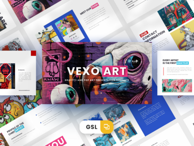 Vexoart Google 幻灯片模板(Vexoart Google Slide Template)