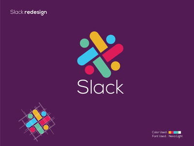Slack 品牌重塑挑战。(Slack Re-branding Challenge.)