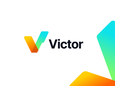字母徽标-V 字母组合-维克多(V letter logo - V monogram - Vicotor)