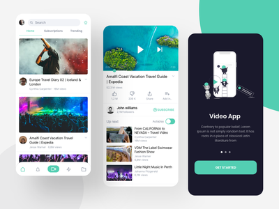 视频移动应用程序用户界面(Video Mobile App UI)