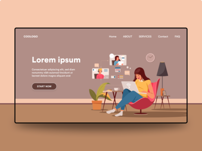 视频通话登陆页面(Video call Landing Page)