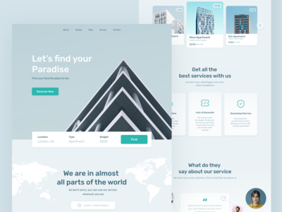 Vind - 住宅租赁登陆页面(Vind - Residence Rental Landing Page)