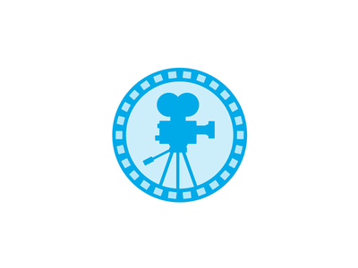 老式胶片相机卷轴图标(Vintage Film Camera Reel Icon)