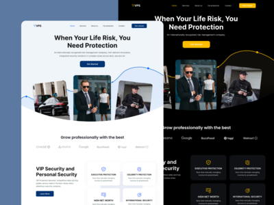 VIP保护和安全服务登陆页面(VIP protection & Security Service landing page)