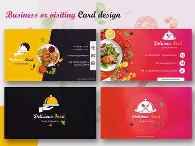 食品业务或名片设计(Food Business or Visiting Card Design)
