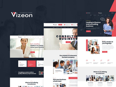 Vizeon - 业务咨询 HTML 模板(Vizeon - Business Consulting HTML Template)
