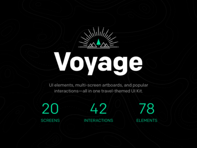Voyage（旅行主题 UI 套件）(Voyage (Travel Themed UI Kit))