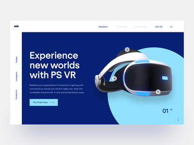 PS VR登陆页面(PS VR Landing Page)