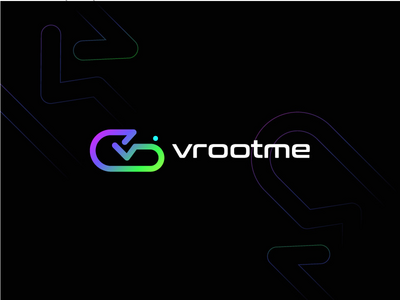 虚拟现实标志 - VR 耳机 - 元界标志 - 标志设计模板(Virtual Reality Logo - VR Headset - Metaverse Logo - Logo design template)