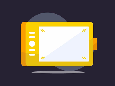 Wacom intuos pro 平面图标(Wacom intuos pro flat icon)