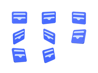 钱包 3D 图标(Wallet 3D icon)