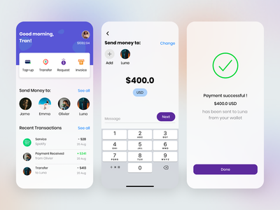 钱包应用 - Ui/Ux 设计(Wallet App - Ui/Ux Design)