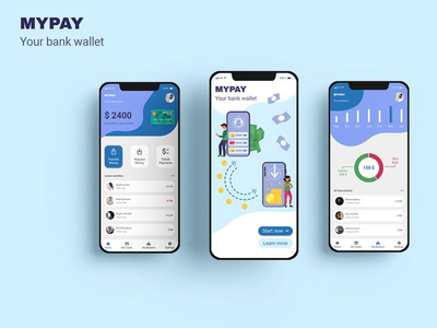 银行钱包概念(Bank Wallet concept)