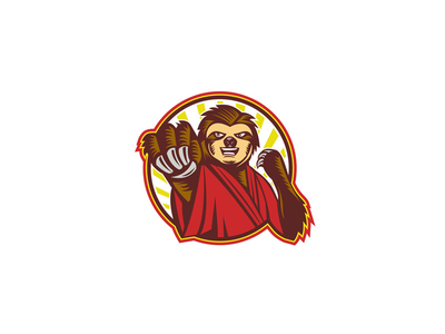 树懒斗士自卫圈吉祥物(Sloth Fighter Self Defense Circle Mascot)