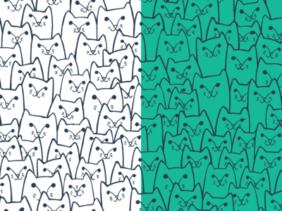 狡猾的猫图案(Sly cats pattern)