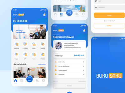 学校钱包应用程序移动用户界面(School Wallet App Mobile UI)