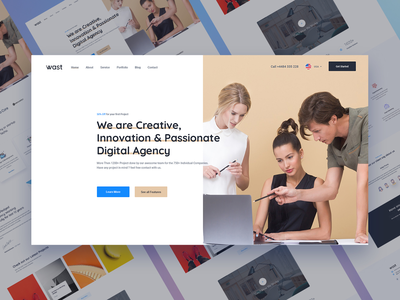 数字代理 Web UI 模板(Digital Agency Web UI Template)