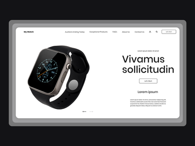 手表店 Web 概念(Watch Shop Web Concept)