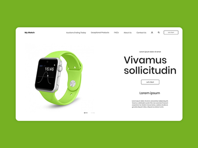 手表店 Web 概念(Watch Shop Web Concept)