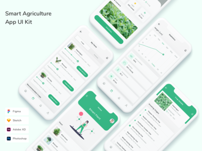 智能农业应用程序 UI 套件(Smart Agriculture App UI Kit)