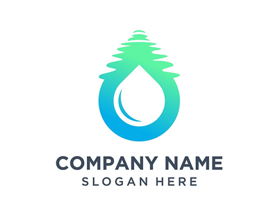 水滴标志(Water drop logo)