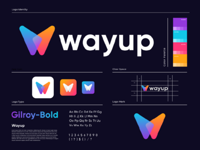 W / 字母标志设计(W / Letter Logo design)