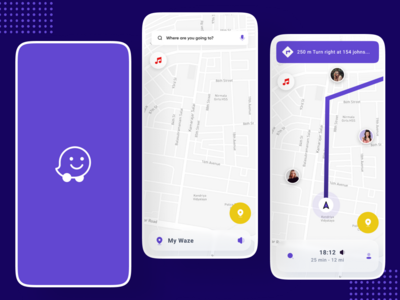 位智应用程序重新设计(Waze App Redesign)