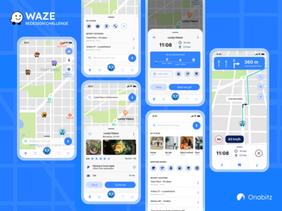 位智重新设计 - 移动应用程序(Waze Redesign - Mobile App)
