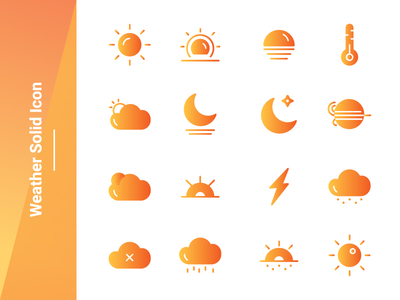 天气渐变图标(Weather Gradient Icon)