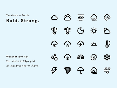 UI 图标集-天气(UI Icon Set - Weather)