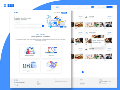 预订服务模板设计(Booking Services template Design)