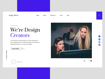 网络英雄标题创意(Web Hero Header Creative)