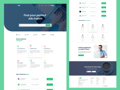 求职者登陆页面(Job finder Landing page)