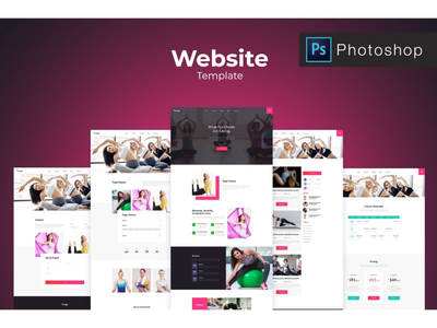 瑜伽网站模板(Yoga Website Templates)