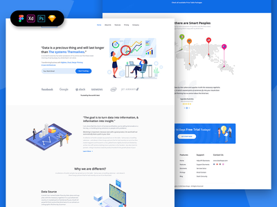 网络分析登陆页面模板(Web Analytics Landing Page Template)