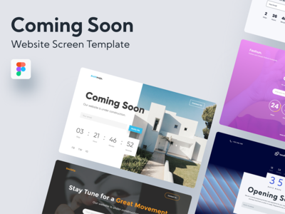 Web 即将推出设计模板(Web Coming Soon Design Template)