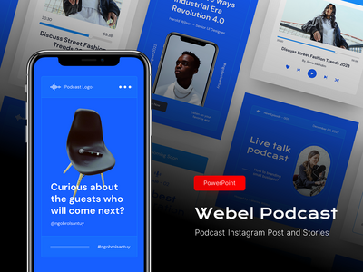 Webel - Podcast Instagram Post and Stories PowerPoint(Webel - Podcast Instagram Post and Stories PowerPoint)