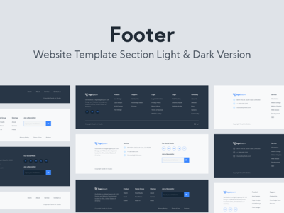 网页页脚模板(Web Footer Template)