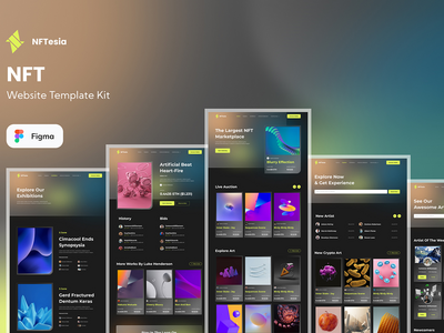 NFTesia - NFT 网站模板(NFTesia - NFT Wesbite Template)