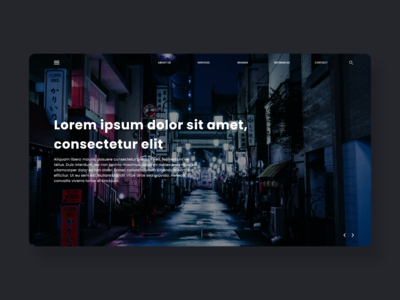 网页登陆页面概念(Web Landing Page Concept)