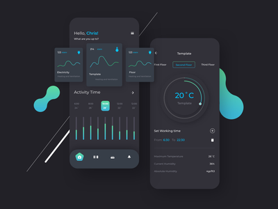 (Smart Home Mobile UI)