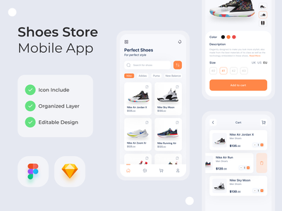 鞋店移动应用程序(Shoes Store Mobile App)