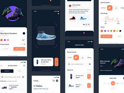 ShoeStar 应用程序 UI 套件 #3(ShoeStar App Ui Kit #3)