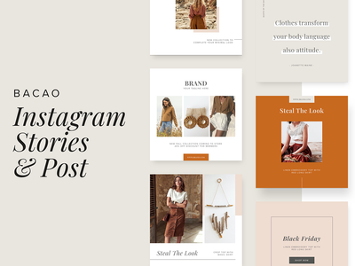 Bacao - 最少的 Instagram 故事和帖子(Bacao - Minimal Instagram Stories and Post)