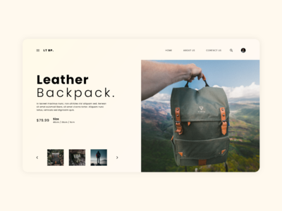 皮革背包 - Web UI 套件(Leather backpack - Web UI kits)