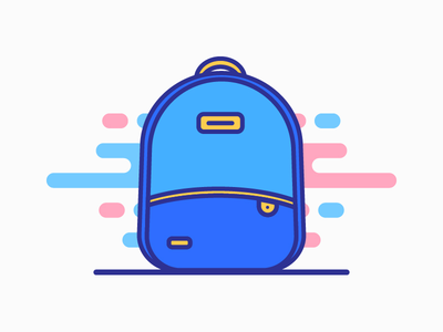 书包图标3(School Bag Icon 3)