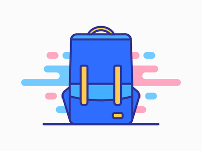 书包填充图标 2(School Bag Filled Icon 2)